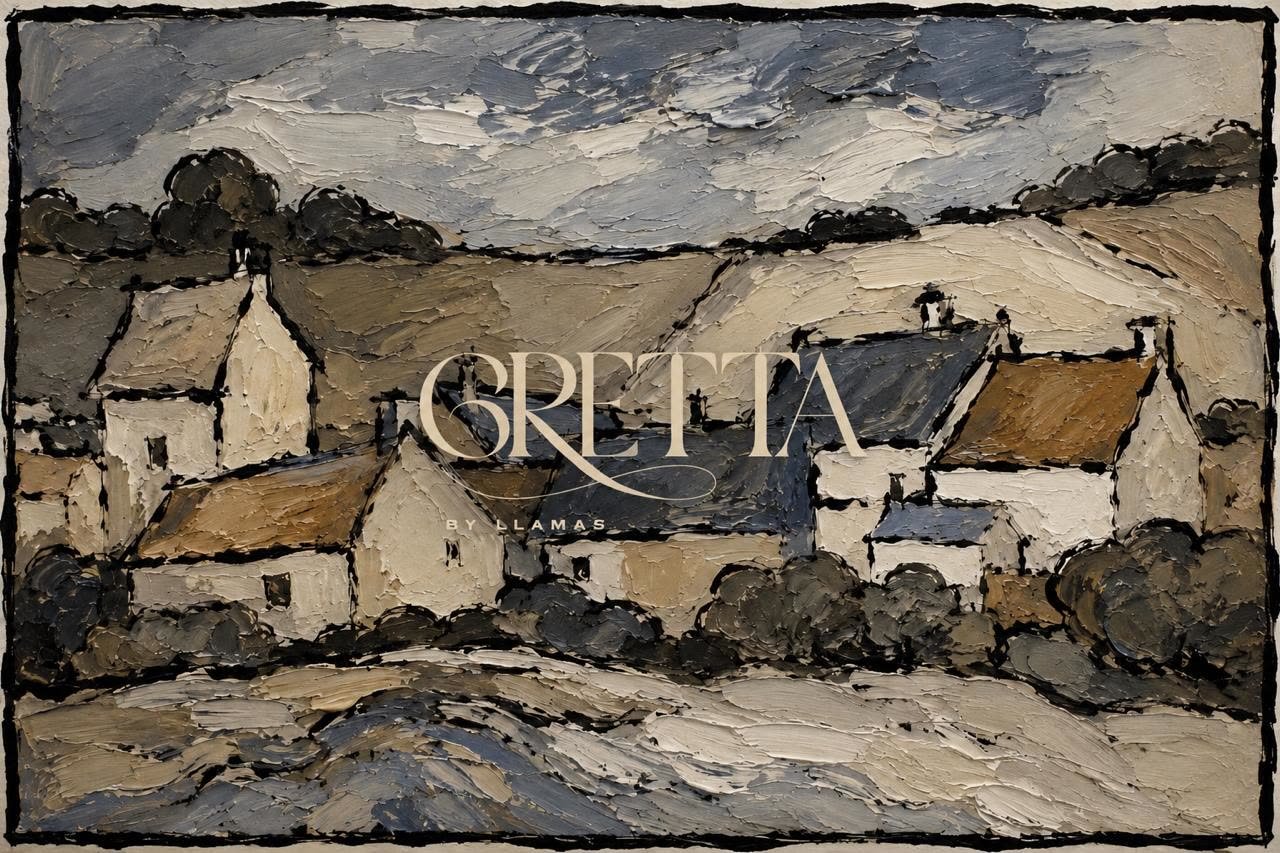 Obra de textura en tonos pétreos, detalle del acabado de la colección